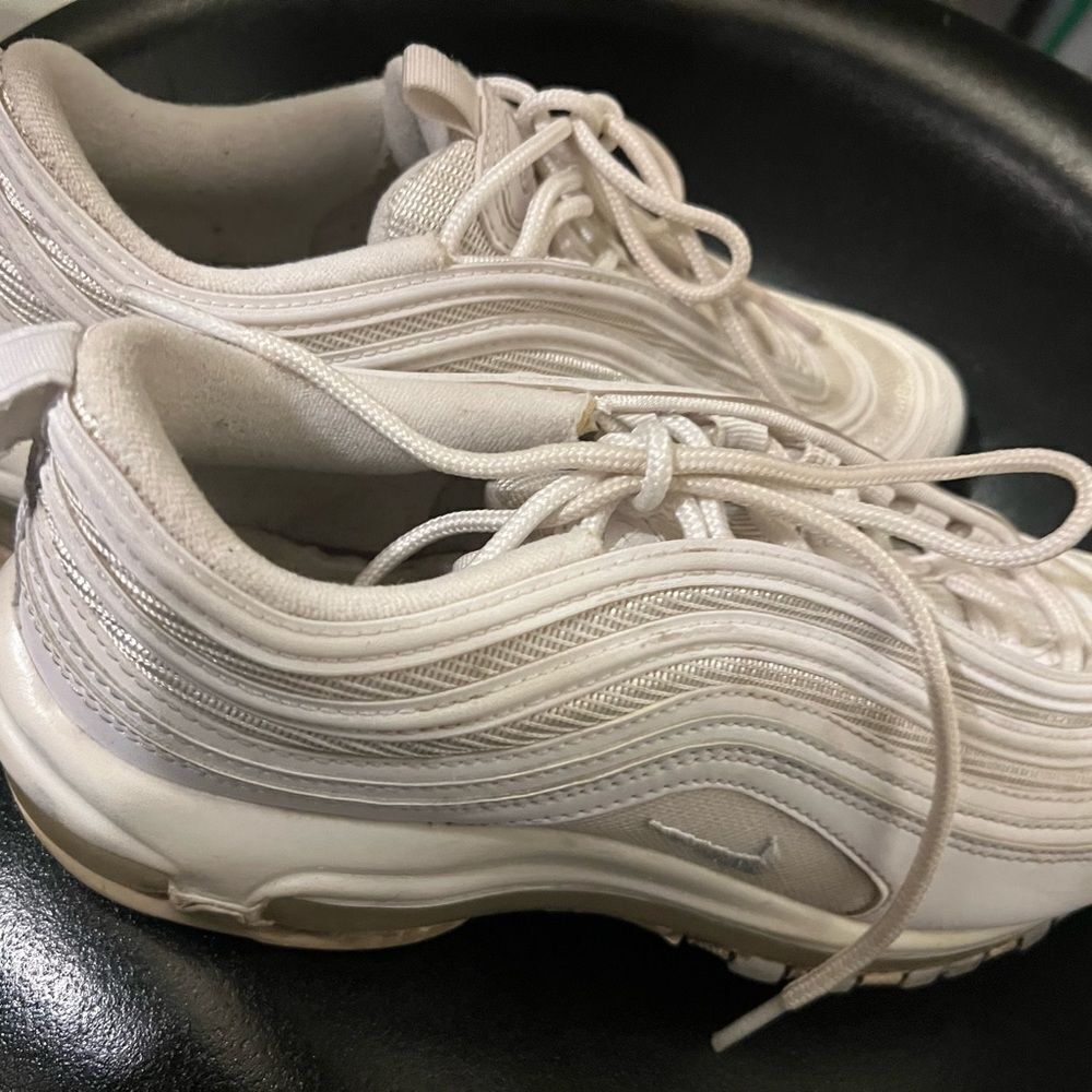 Nike Air Max 97 White Pure Platinum Womens Shoes Sz 8.5 921733-100